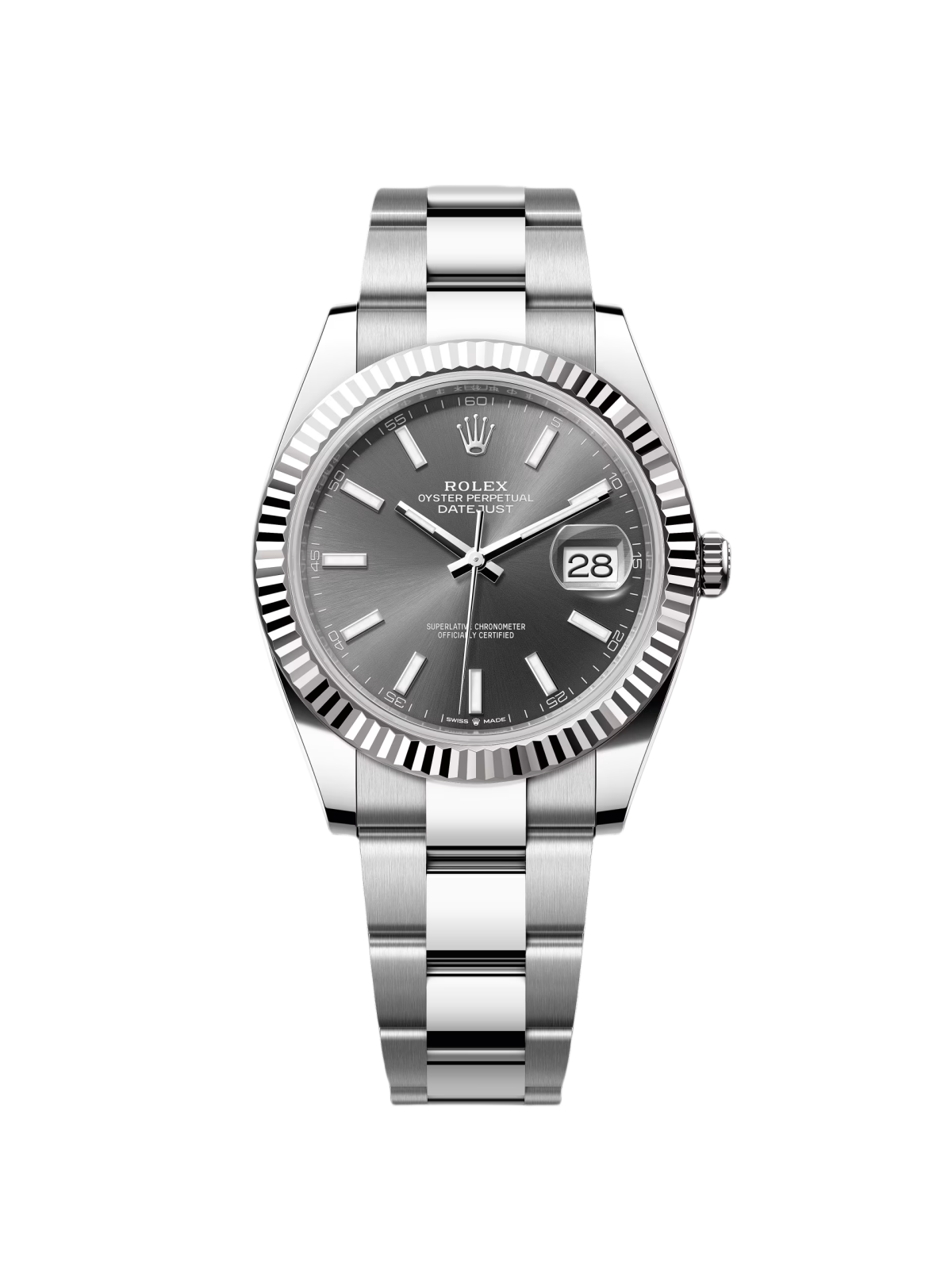 [2026 Mirror Grade]RLX  Datejust 41mm 126334 Dark Rhodium Index Jubilee Stainless Steel
