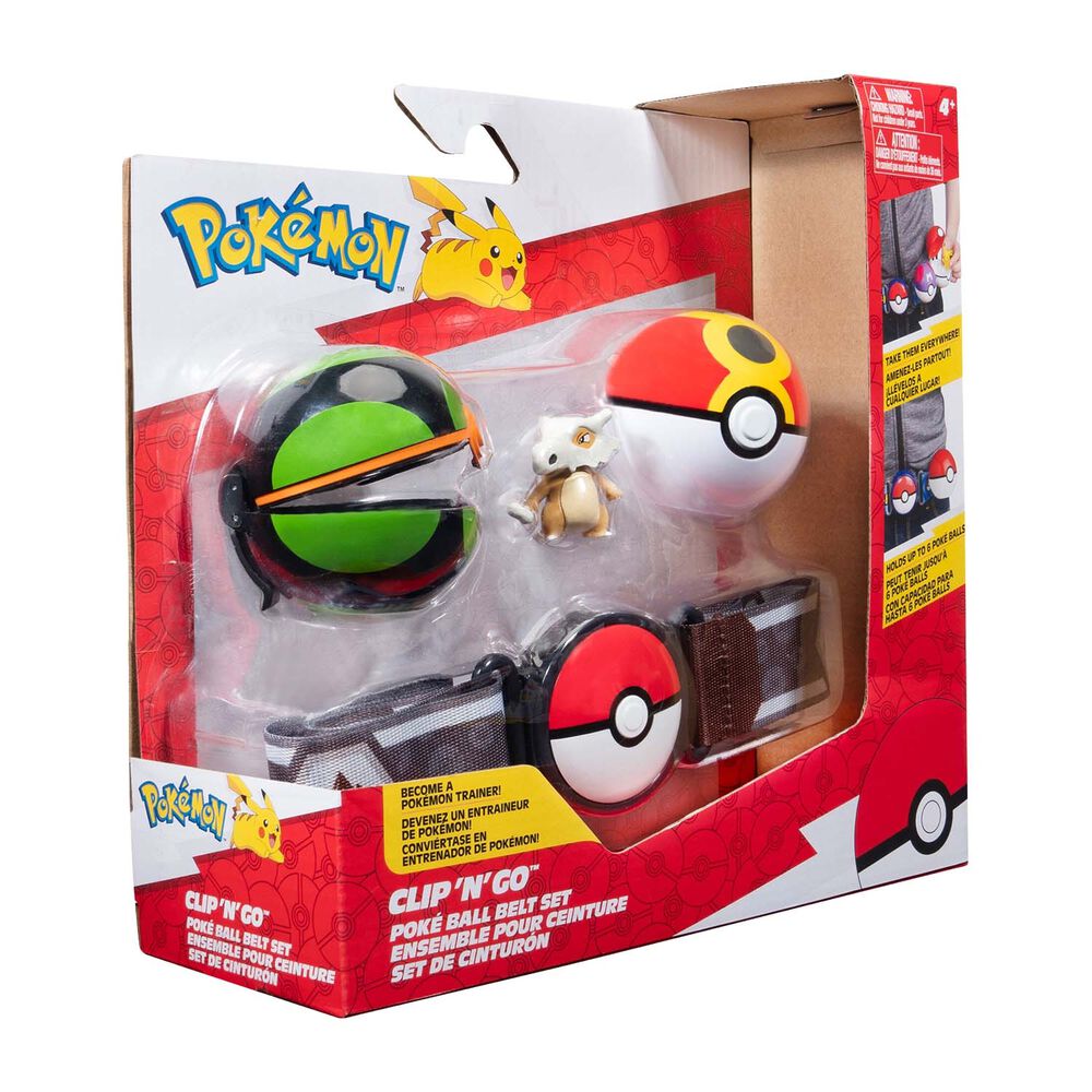POKÉMON Pas trenera Pokémon Clip 'N' Go seria 15, zestaw startowy, z figurką Cubone