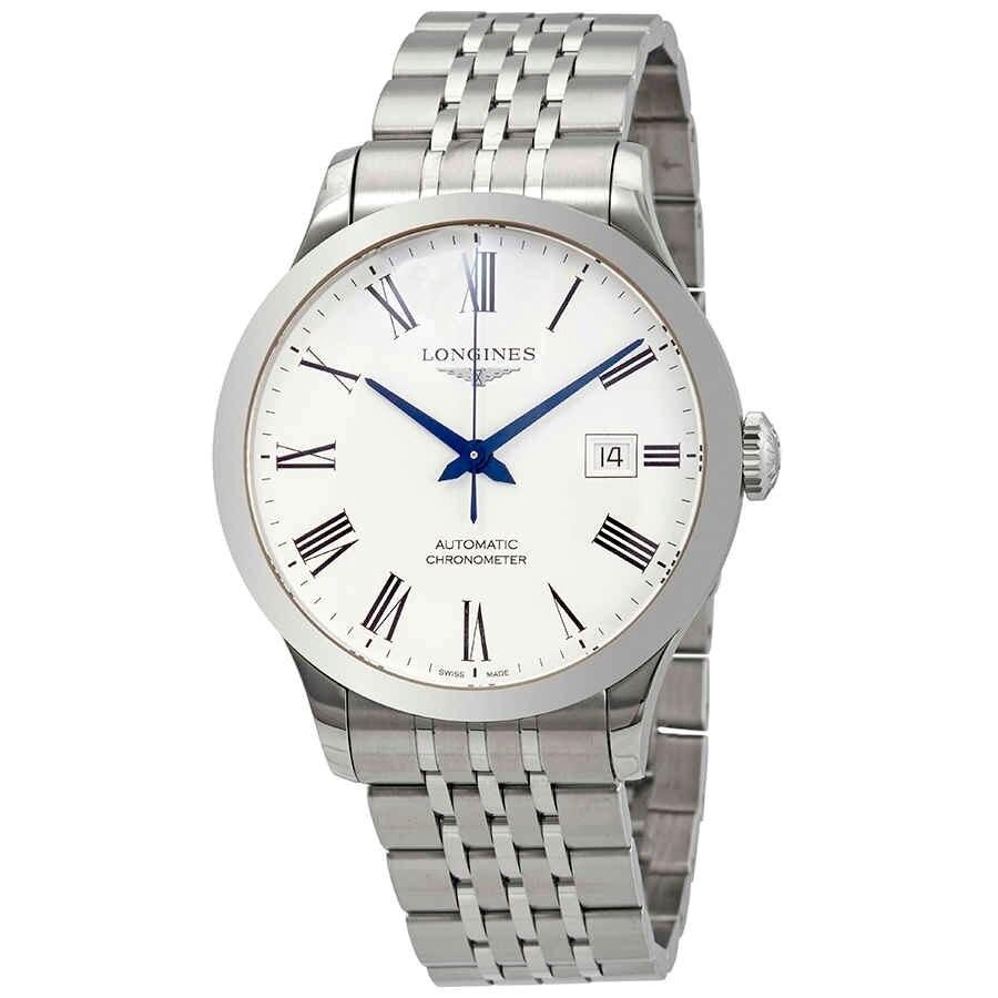 [2026 Mirror Grade]Longines Men's L28214116 Record Stainless Steel Watch