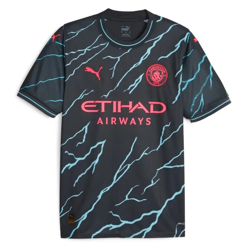 2023/24 Manchester City HAALAND #9 GREALISH #10 DE BRUYNE #17 J.ALVAREZ #19 FODEN #47 Japanese Tour Printing Third Jersey