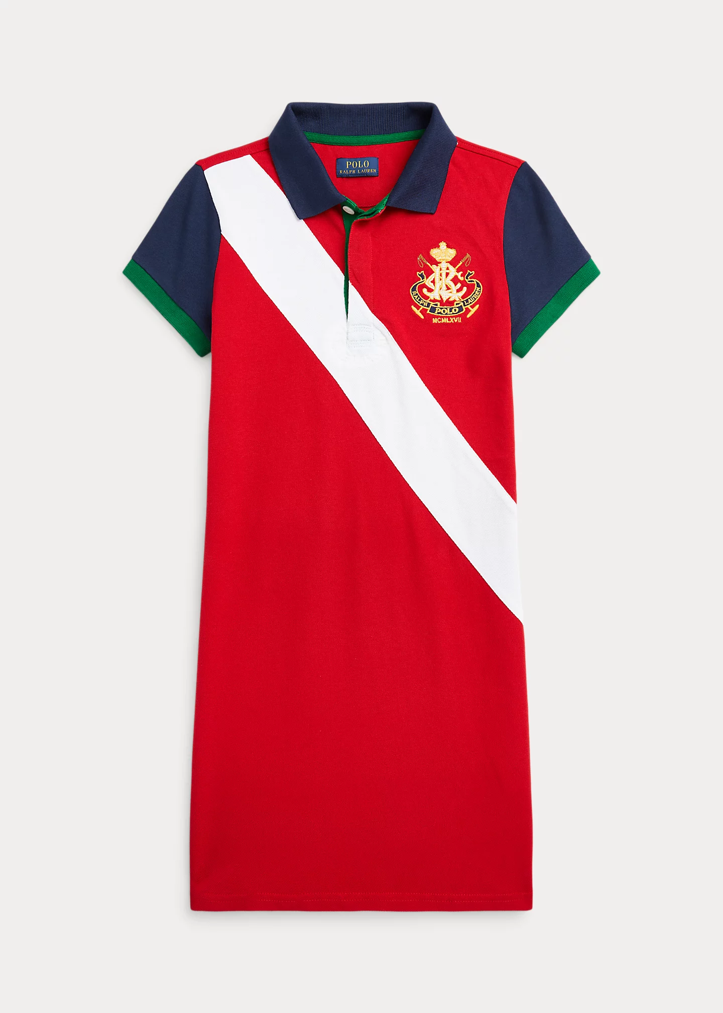 Crest Stretch Mesh Polo Dress