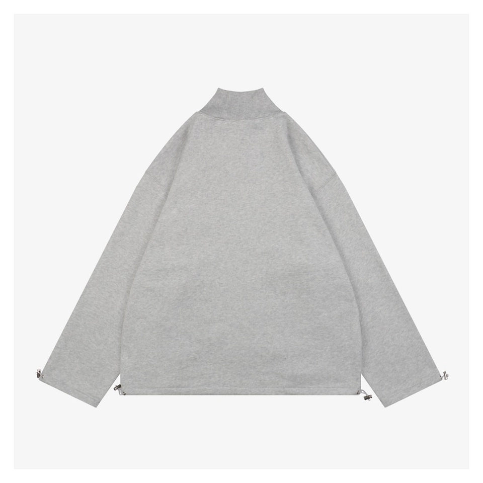 MM Logo-Embroidered Stand Collar Zip-Up Jacket