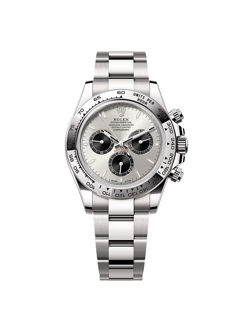 [2026 Mirror Grade]Rolex Daytona 40 White Gold /Silvered/Black /Oyster  m126509-0003