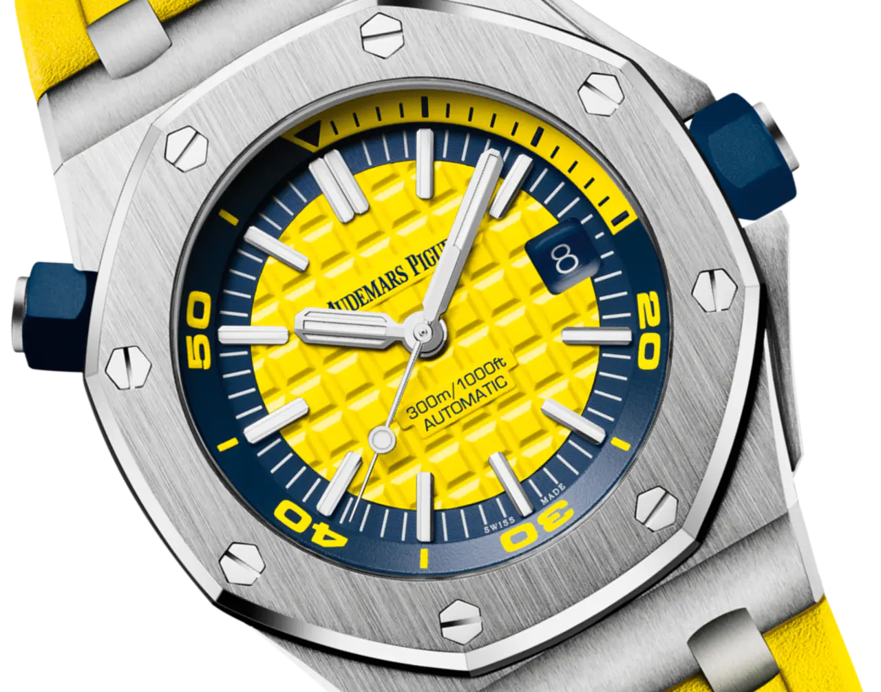 [2026 Mirror Grade]Audemars Piguet OFFSHORE DIVER Yellow Dial 42mm 15710ST.OO.A051CA.01