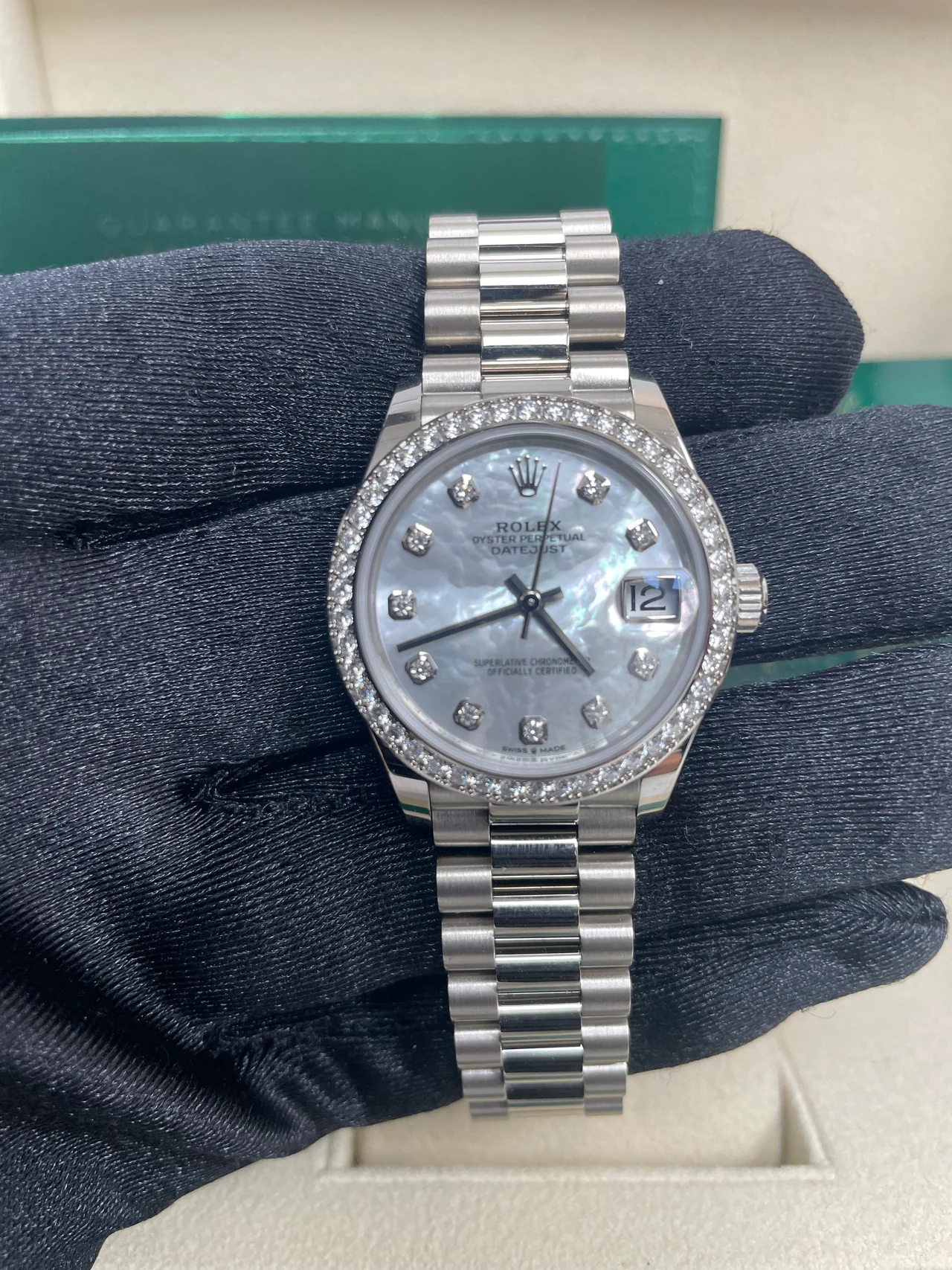 [2026 Mirror Grade]RLX Datejust m278289RBR-0005 31mm Datejust Diamond Bezel MOP Dial