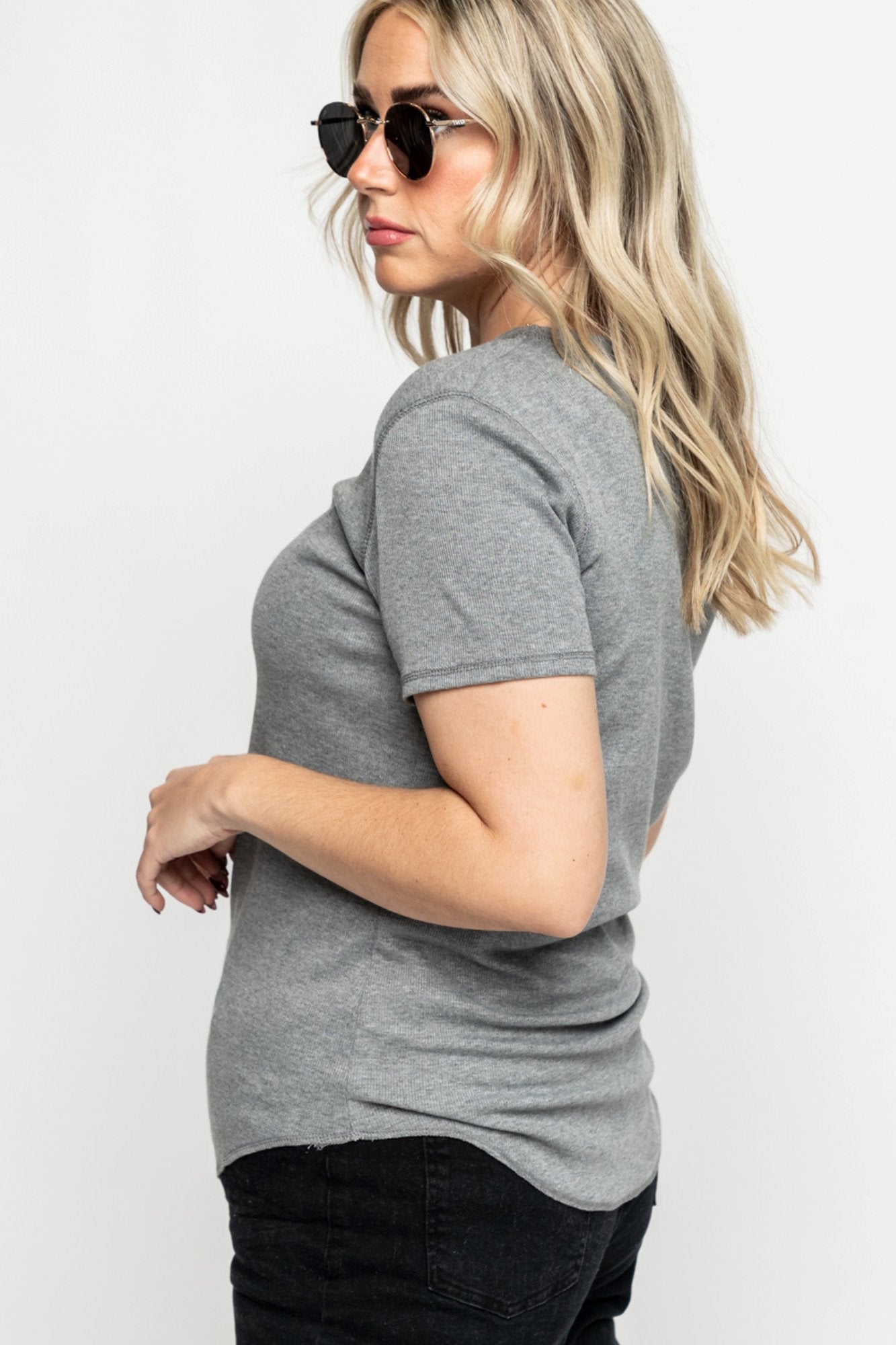 ‌Air Weave Ribbed Layer Top