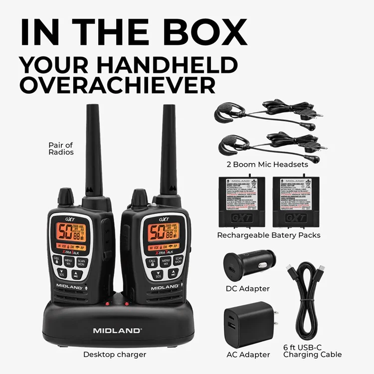 GXT3000- GMRS Walkie Talkie 2-Pack (GXT3000VP4)