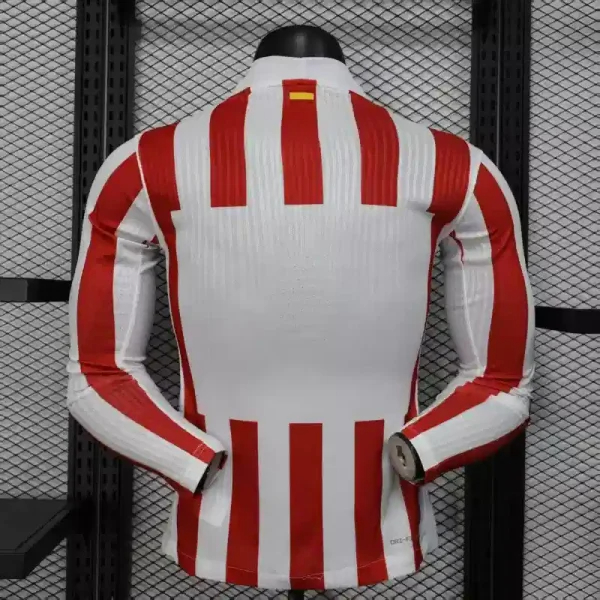Authentic Soccer Jersey Atletico Madrid Home Long Sleeve Shirt 2025/26