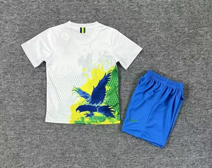 Brazil Special Edition Soccer Uniform Kids Kit Jersey+Shorts 2025
