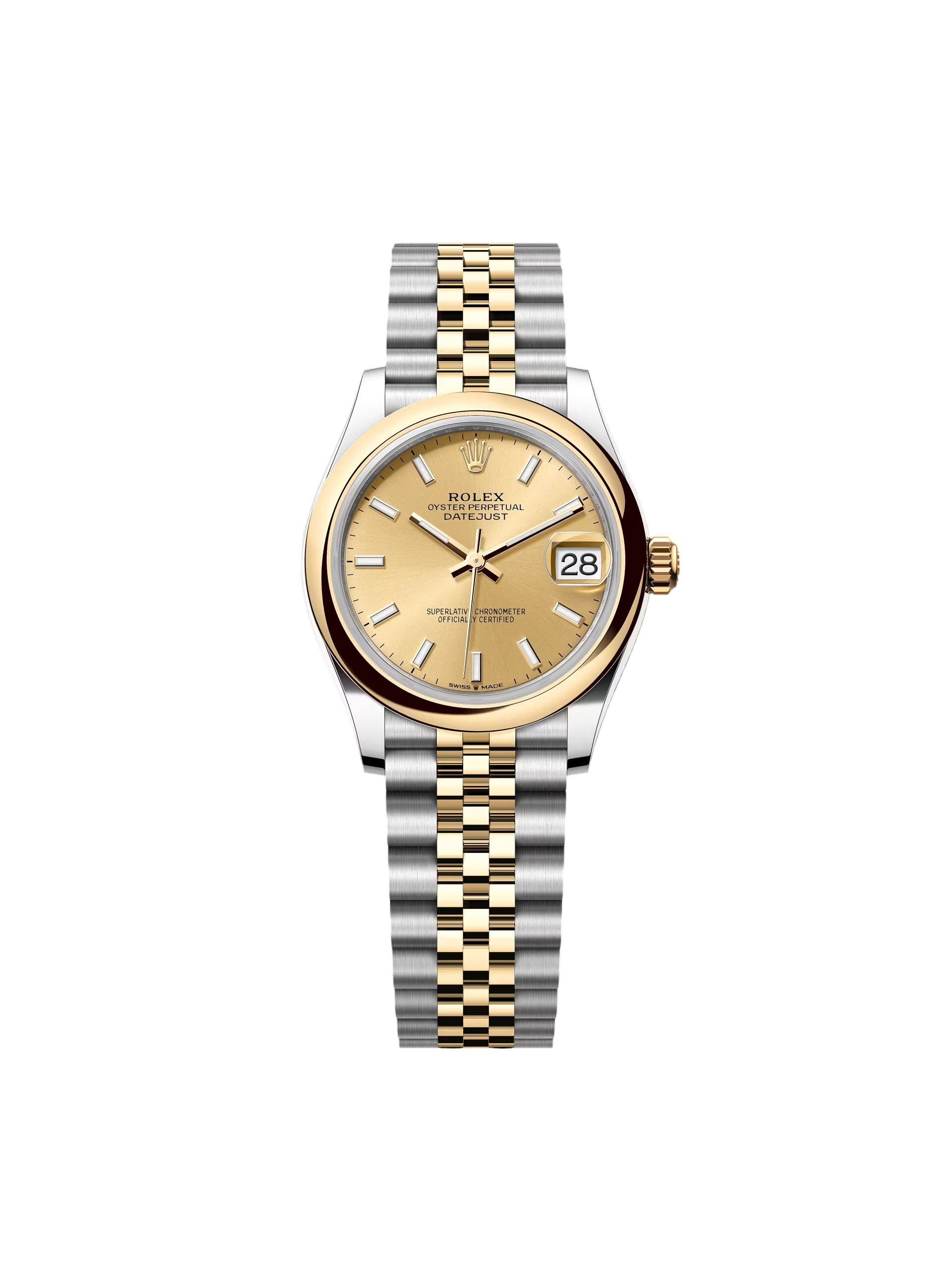 [2026 Mirror Grade]RLX Datejust m278243-0013/0014  31mm Champagne Dial Yellow Rolesor Oyster Watch