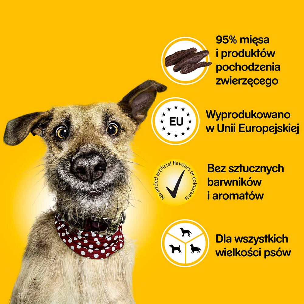 PEDIGREE Przysmak dla psa Ranchos Pedigree, z wołowiną, 7 x 70 g
