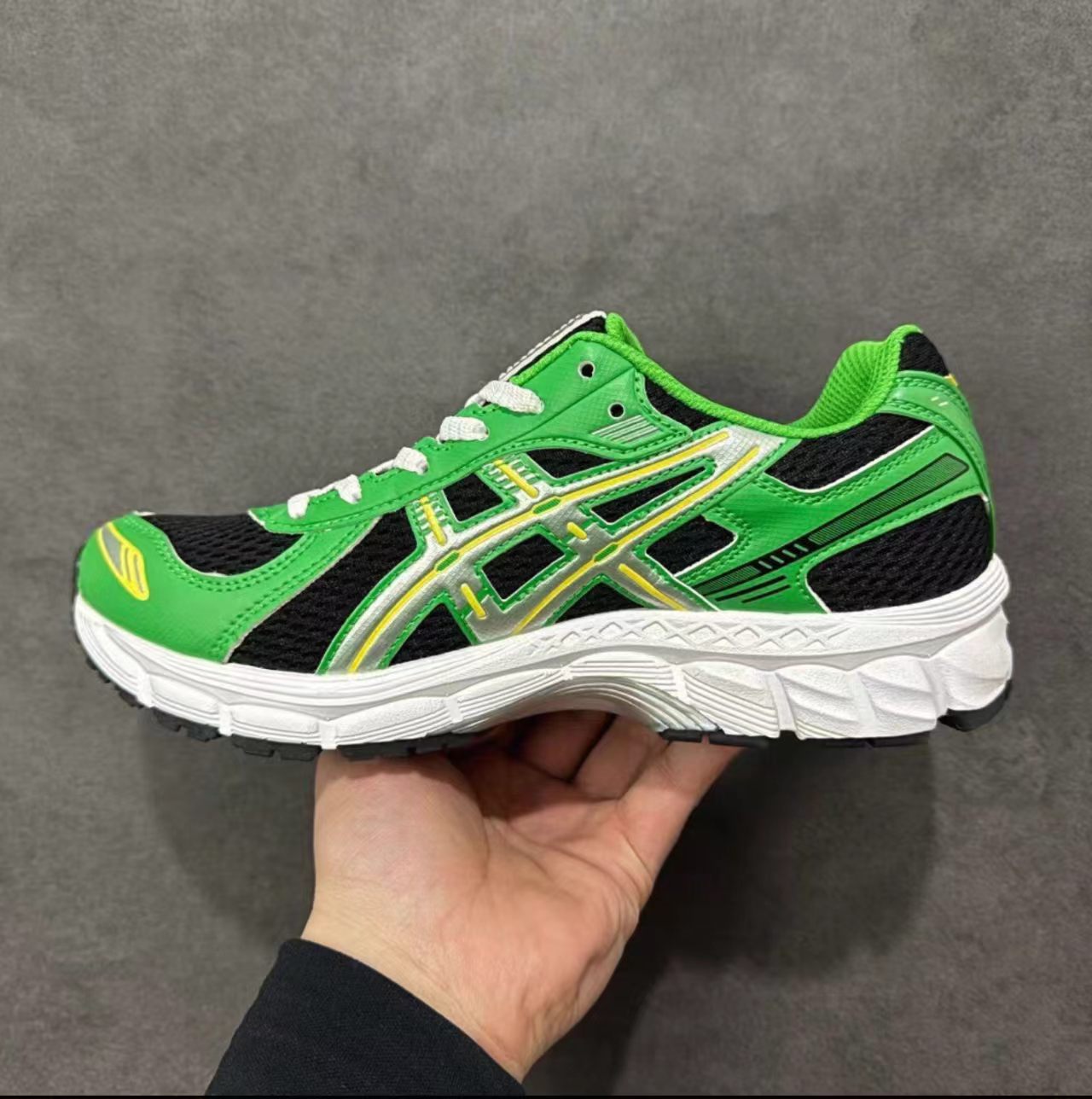 ASICS Gel-Kayano Green Black Silver Yellow Blue White