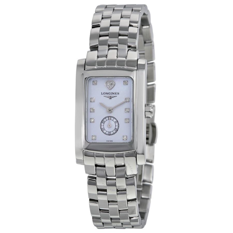[2026 Mirror Grade]Longines Women's L51554926 Dolce Vita Limited Edition Audrey Hepburn Heart Diamond Stainless Steel Watch