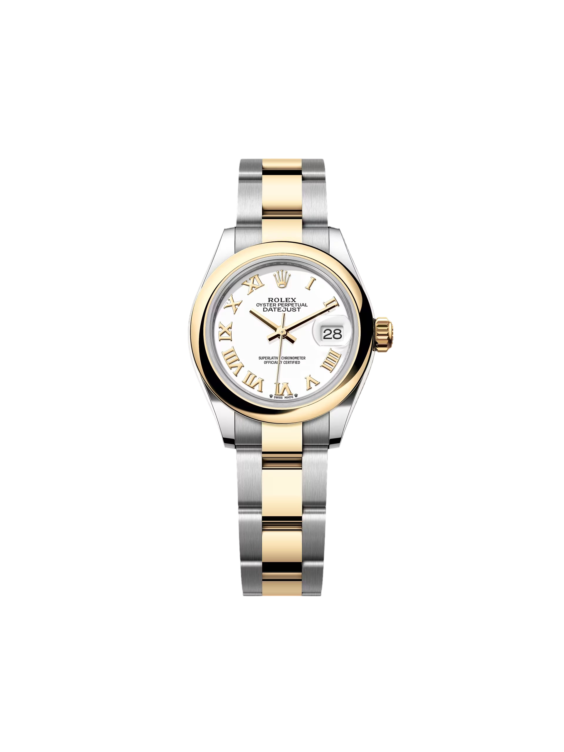 [2026 Mirror Grade]RLX Lady-Datejust 28mm  279163 White Roman Dial Oyster Bracelet