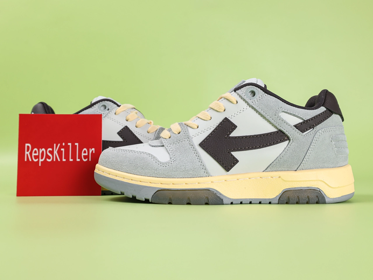 Off-White Out Of Office Low 'Light Grey Anthracite'