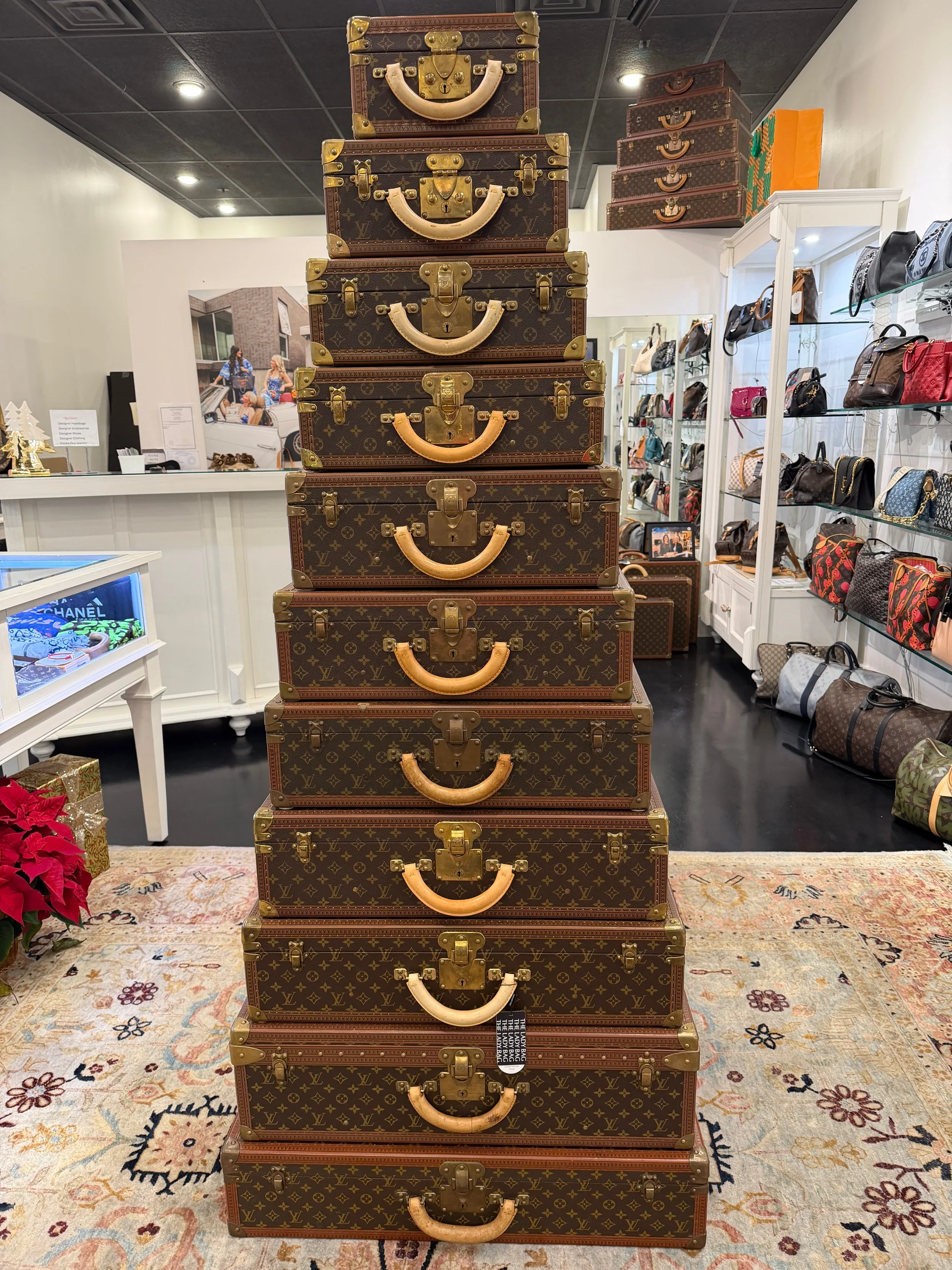 Monogram Alzer 11 Piece Stacking Hard Case Trunks