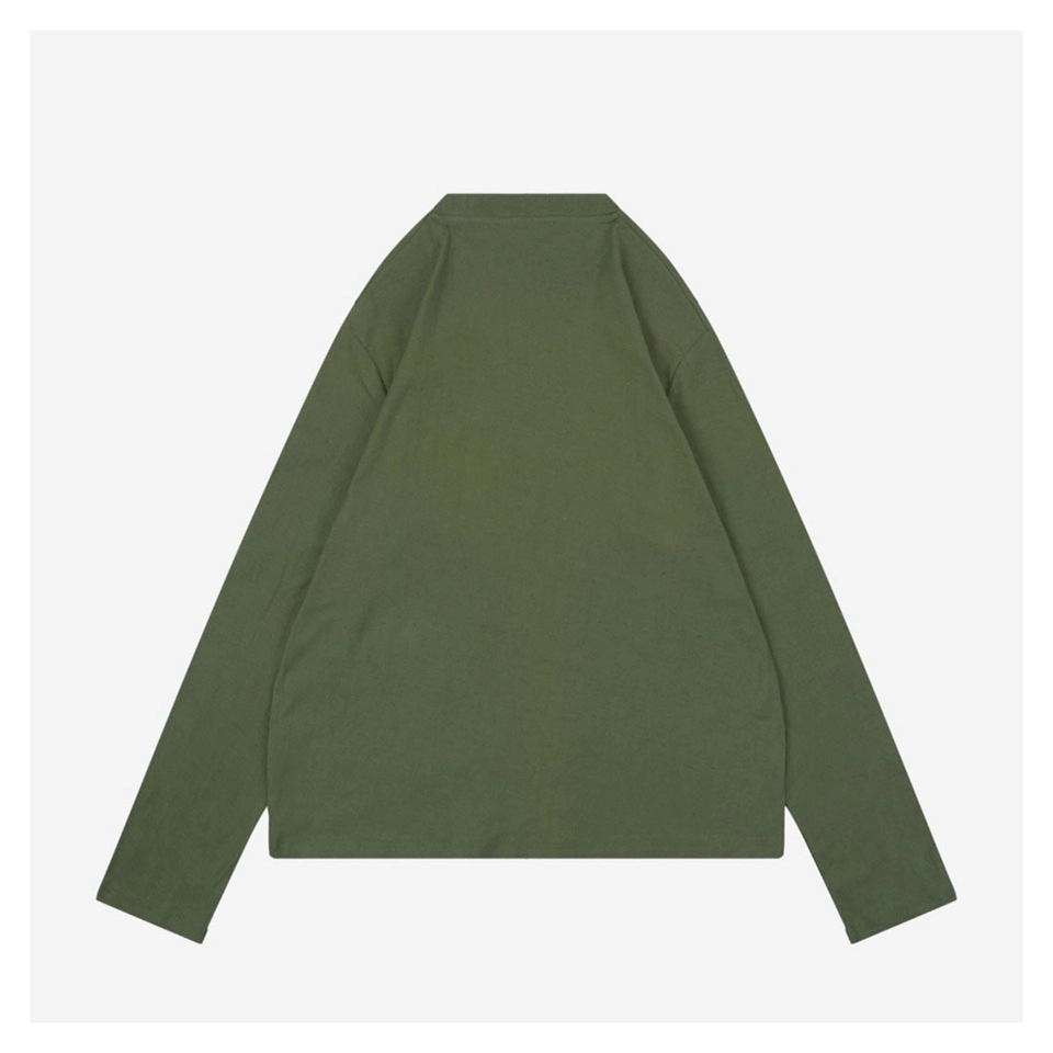 Acne Studios 1996 Distressed Logo Shirt (Green/Navy/Black)