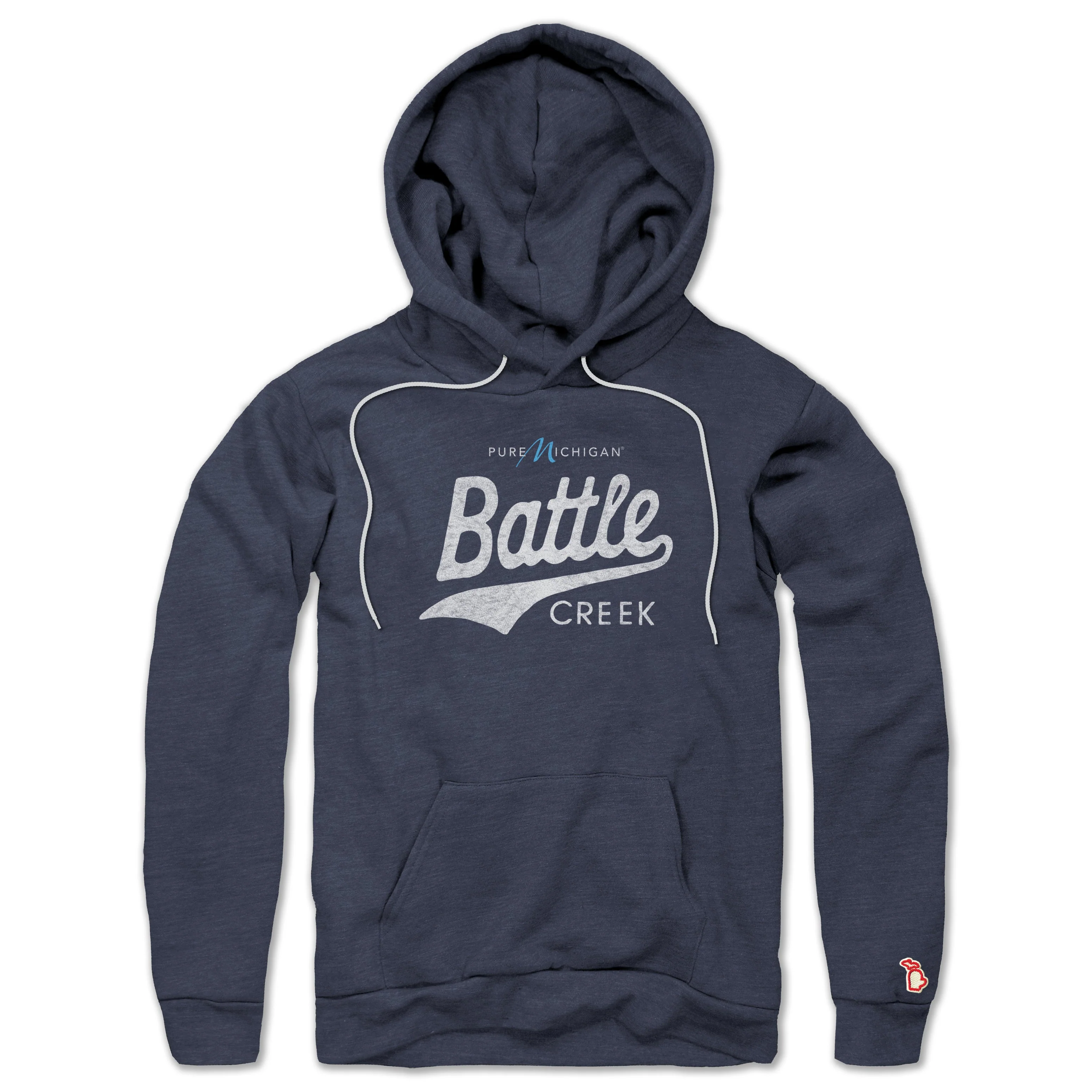 PURE MICHIGAN - BATTLE CREEK SCRIPT ALL SEASON HOODIE (UNISEX)