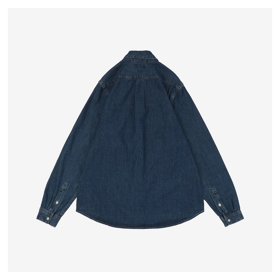 Ralph Lauren Pony Embroidered Denim Shirt – Dark Blue