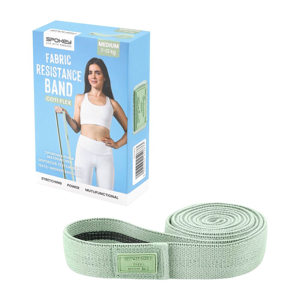 SPOKEY Guma oporowa Spokey, medium 7-12 kg, zielona