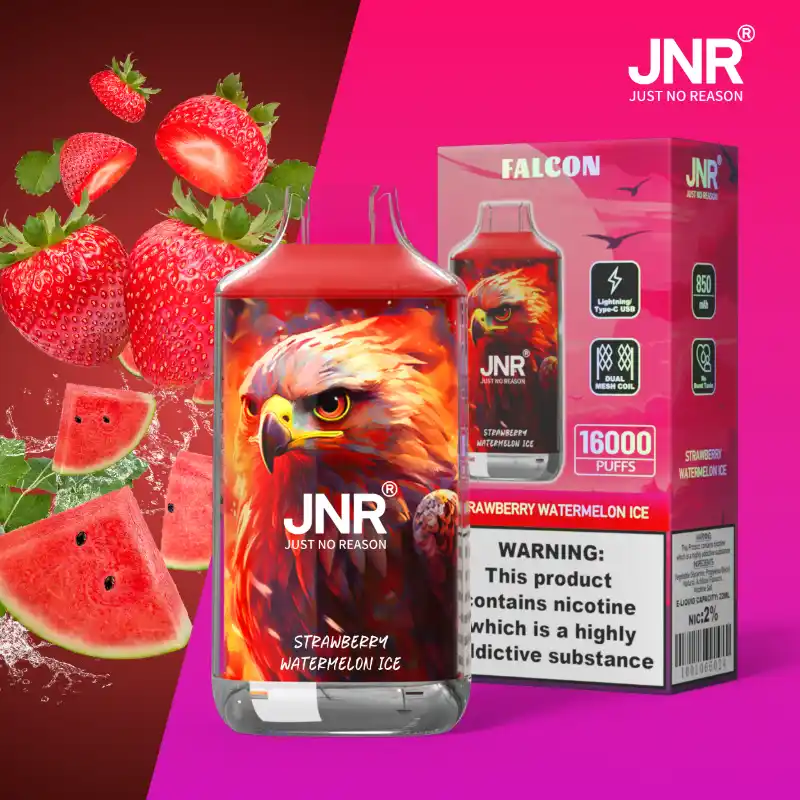 JNR - Falcon - 16K Puffs - Disposable Vape - Strawberry Watermelon Ice