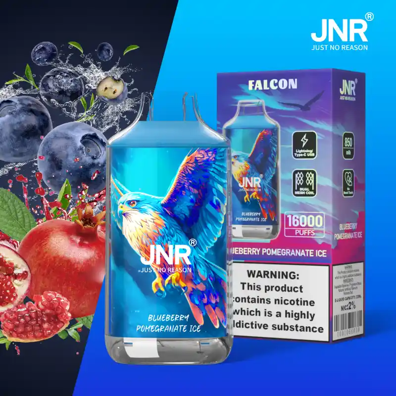 JNR - Falcon - 16K Puffs - Disposable Vape - Blueberry Pomegranate Ice