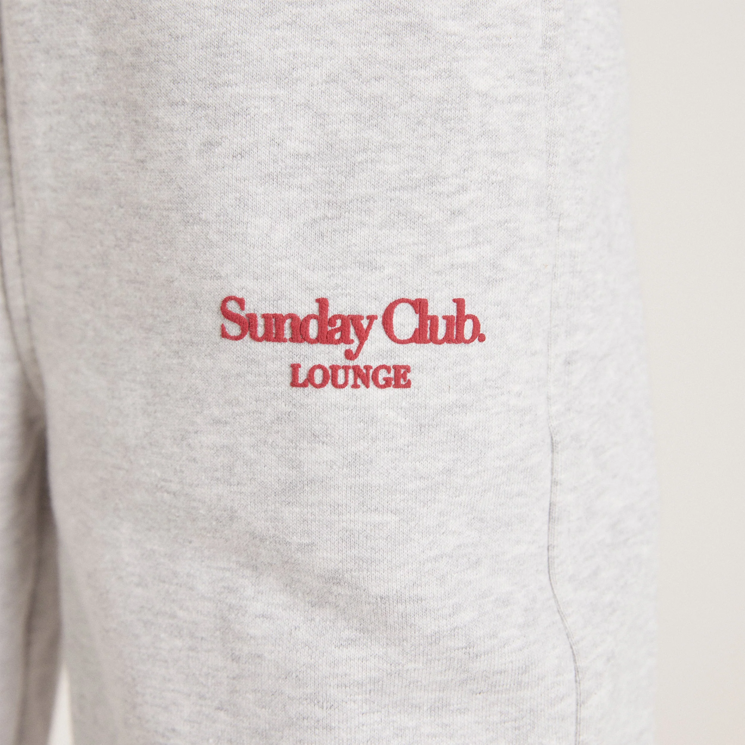 Straight Leg Sweatpants - Grey Marl