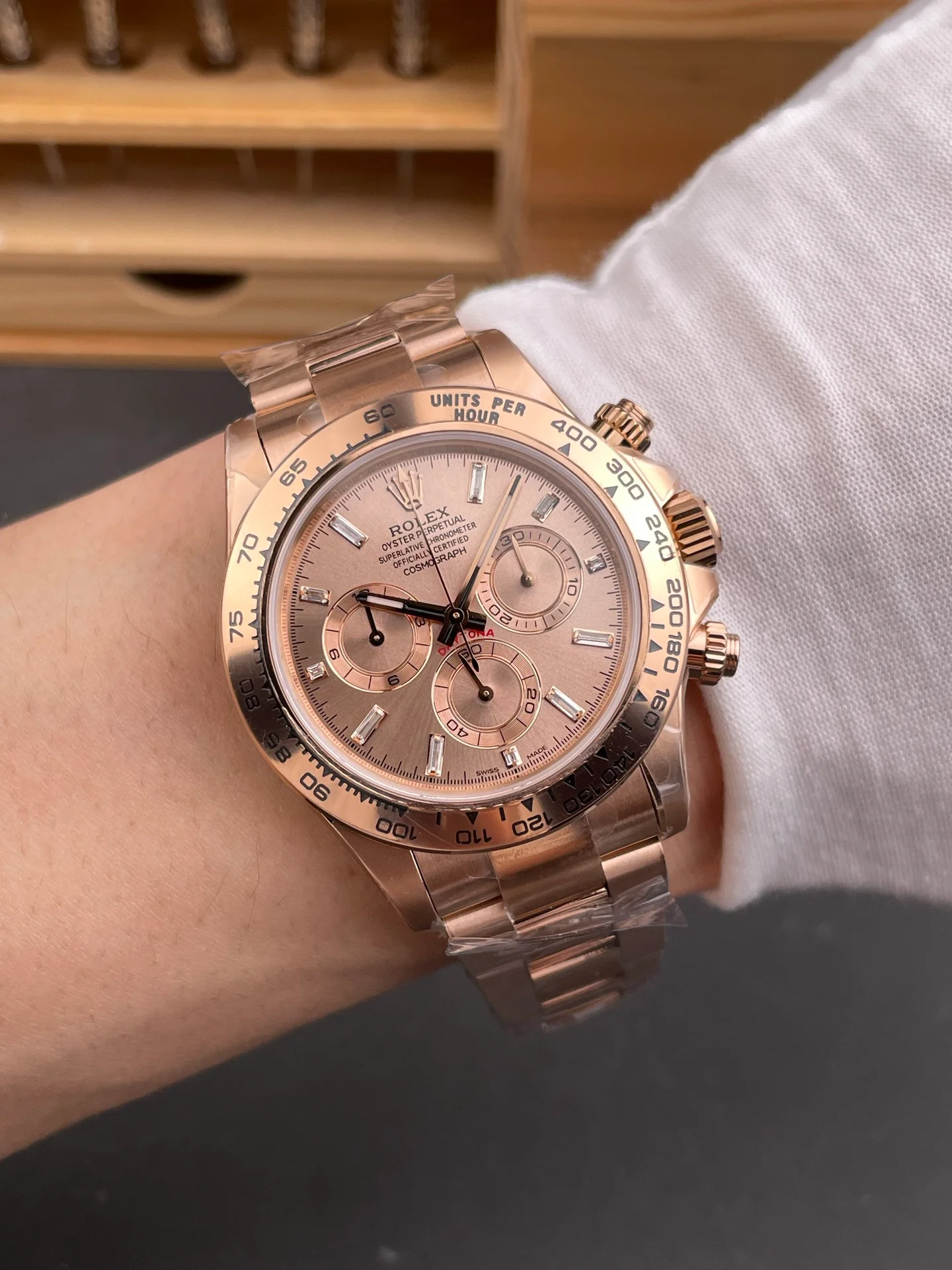 Pink Ice Daytona Pink Stone Dial