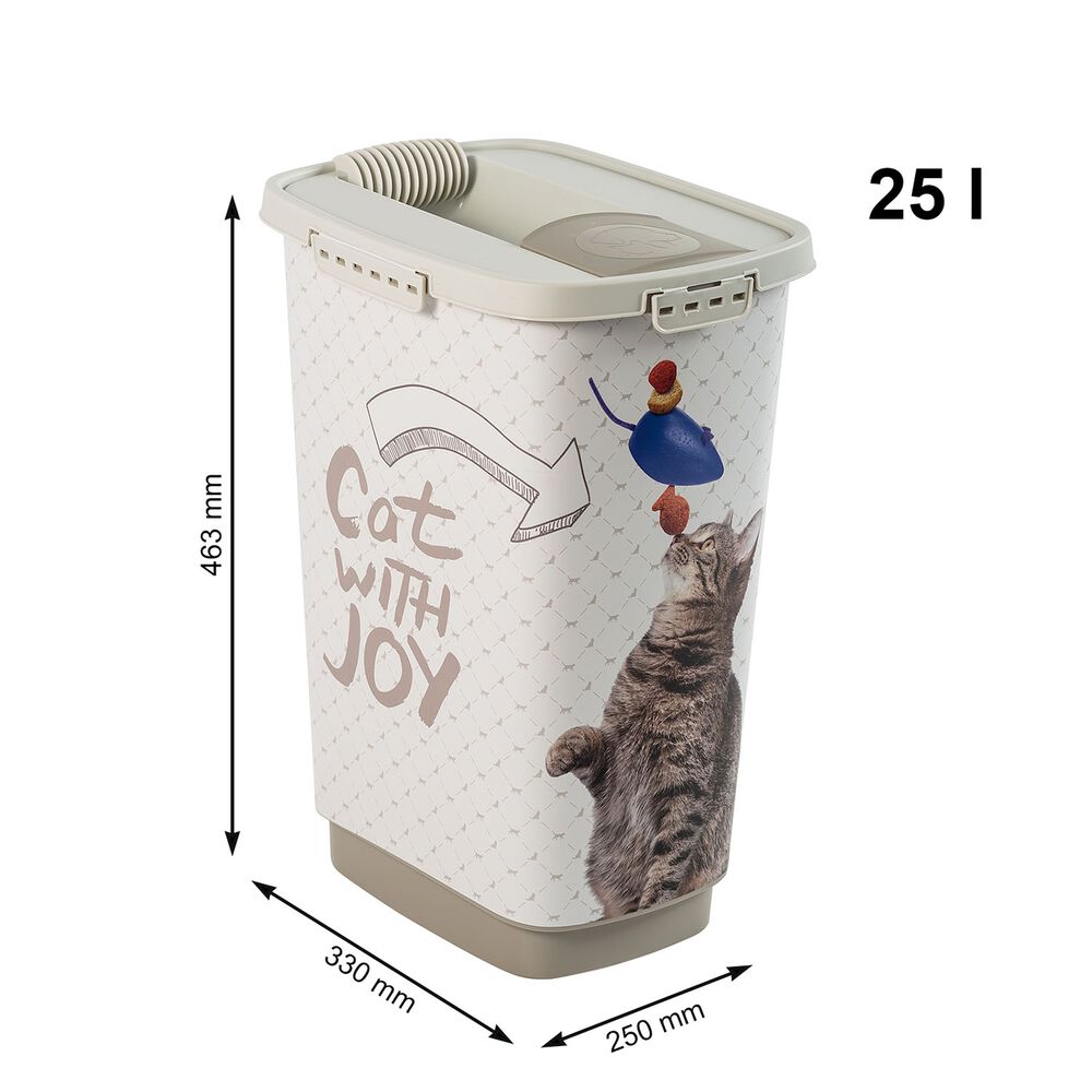 ROTHO Pojemnik na karmę Rotho CODY Cat, 25 L, beżowy