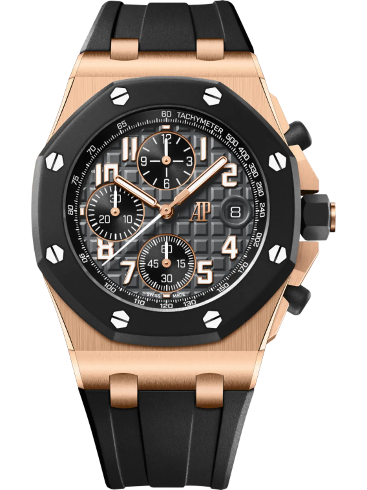 [2026 Mirror Grade]Audemars Piguet OFFSHORE Pink Gold Anthracite Grey Dial CHRONOGRAPH 42mm 26238OK.OO.A002CA.01