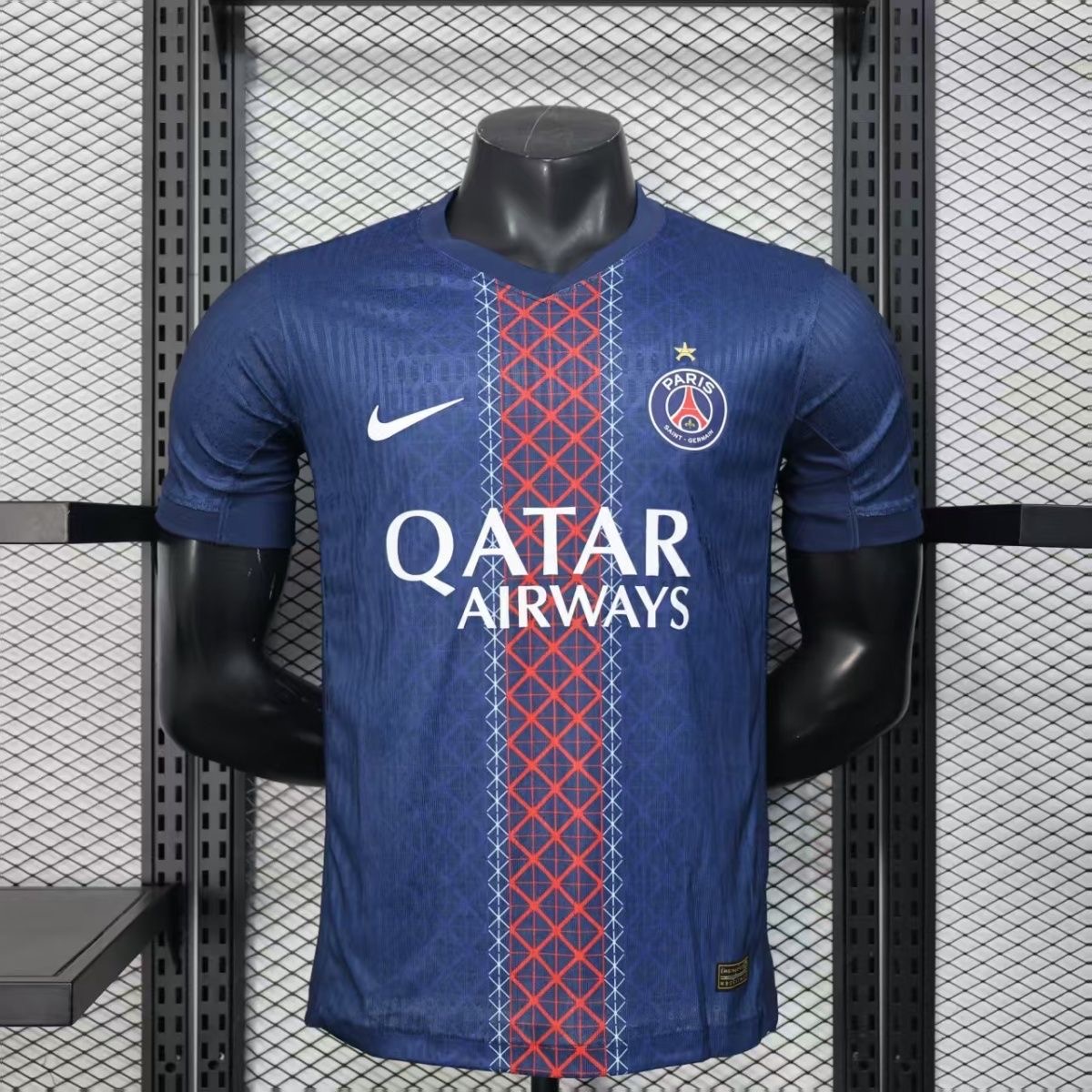 Authentic Soccer Jersey PSG Home x Champions of Europe Shirt 2025/26 - With Star