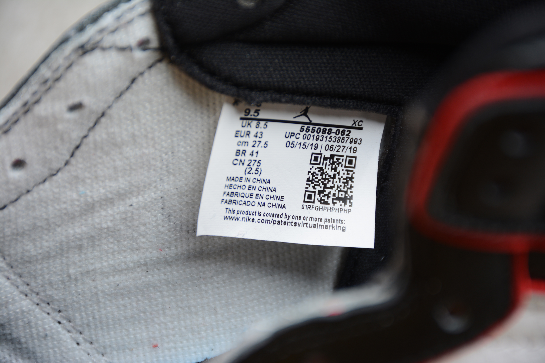 Air Jordan 1 High OG Who Said Man Was Not Meant To Fly”555088-062