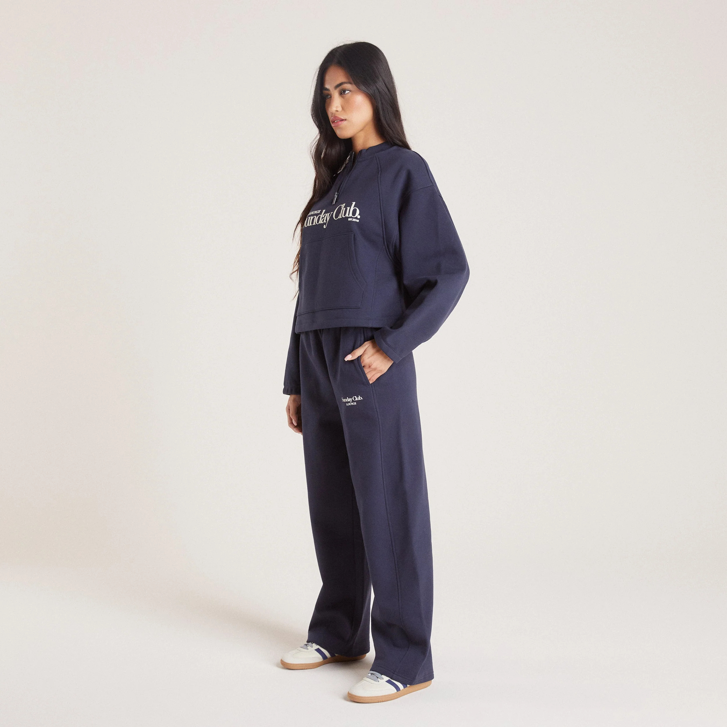 Straight Leg Sweatpants - Ink Blue