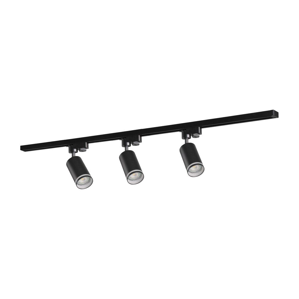SANICO Lampa sufitowa Sanico Goldlux Paris 3 x GU10, na szynie, 1 m, czarna