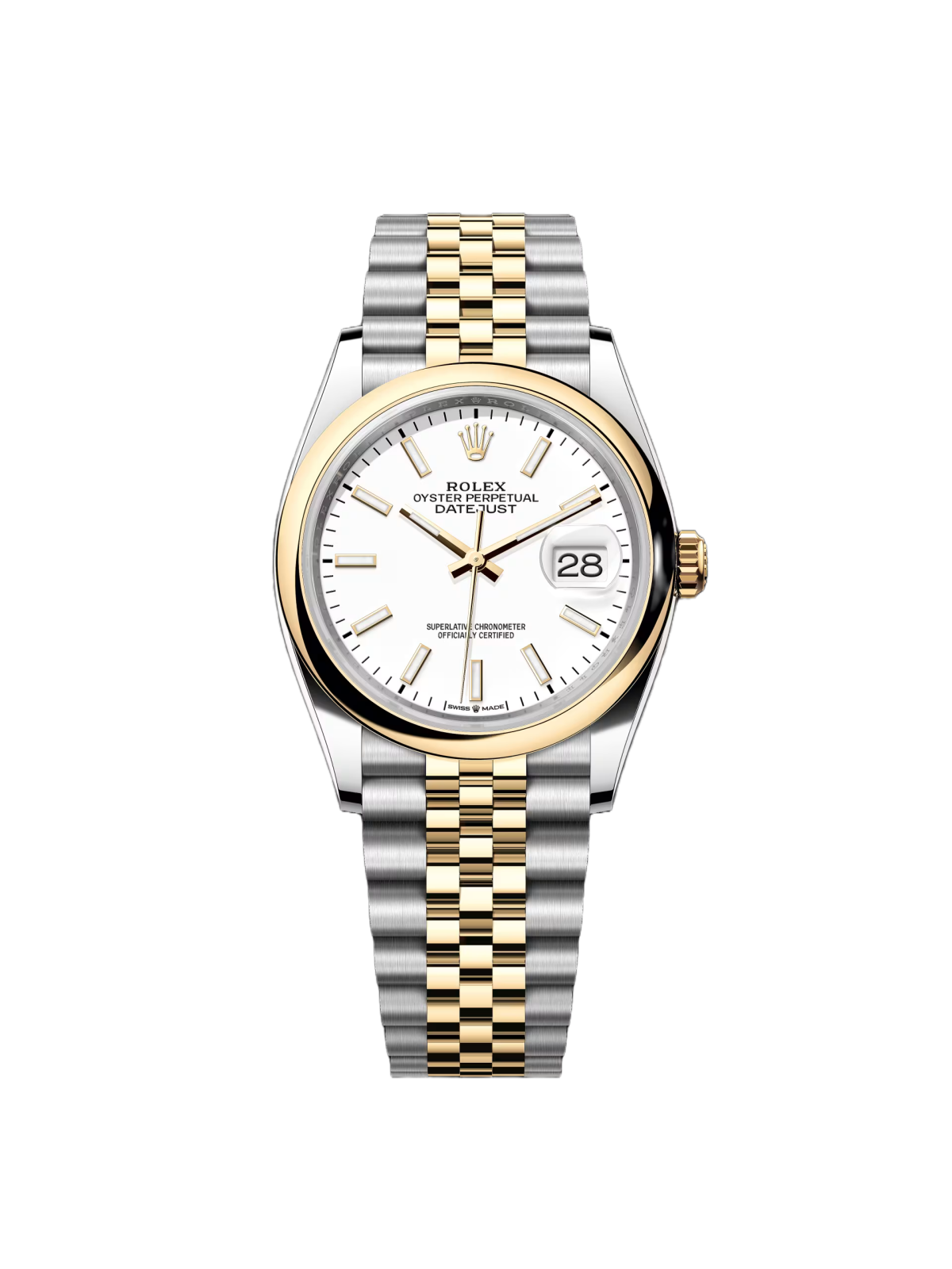 [2026 Mirror Grade]RLX  Datejust 36mm 126203 White Dial Domed Bezel Jubilee Bracelet