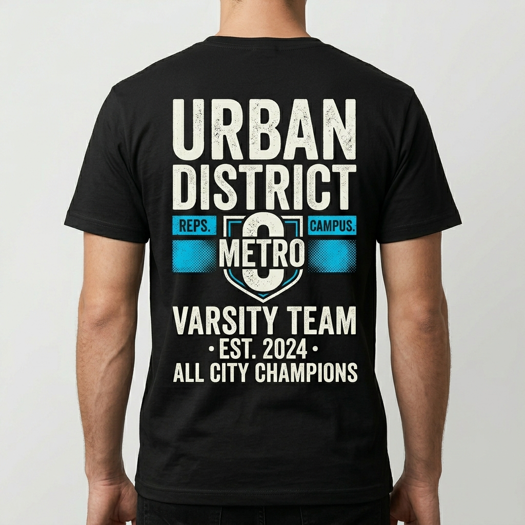 City Varsity Tee, Vintage Athletic Graphic T-Shirt, Unisex Streetwear Shirt CityTee7