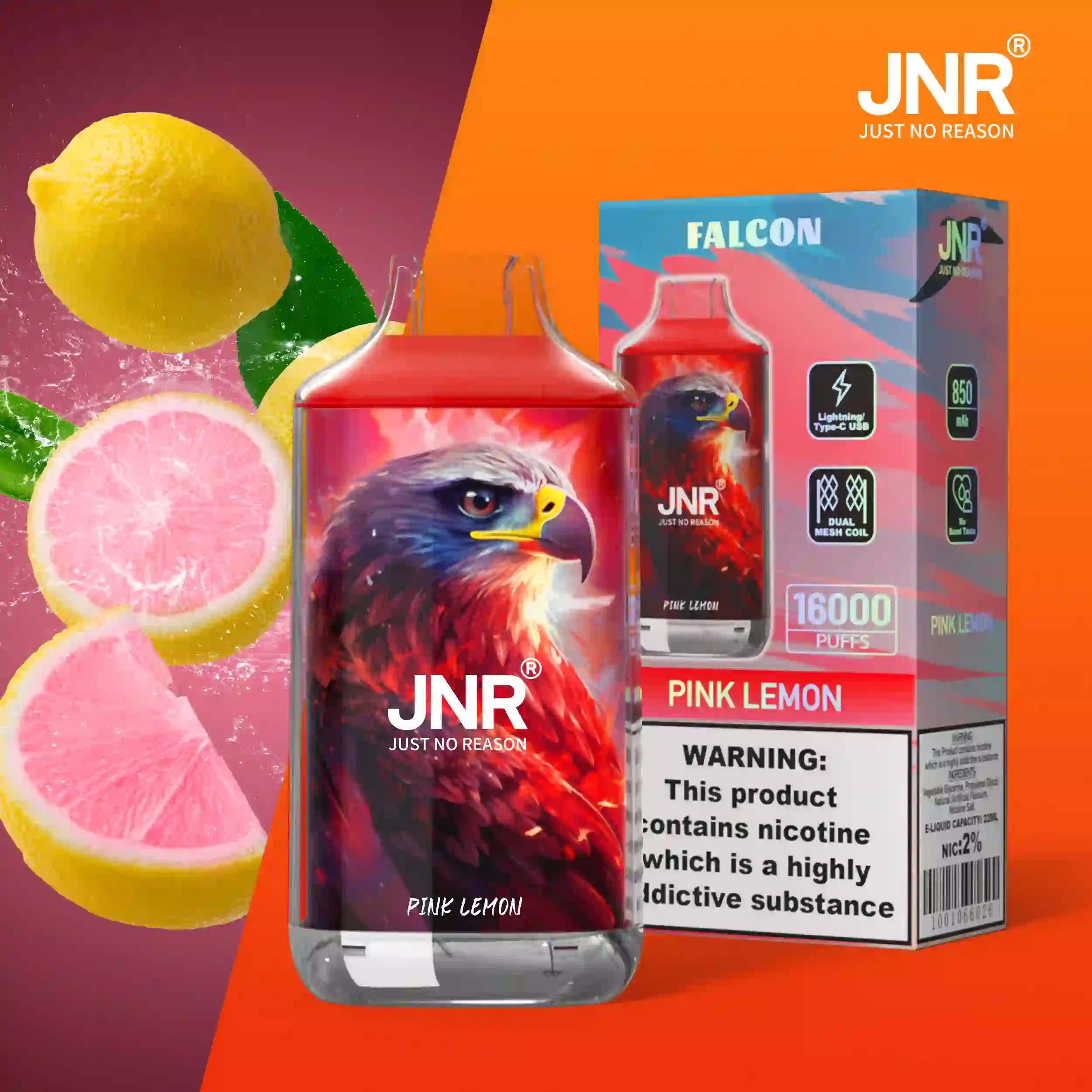 JNR Falcon Disposable Vape 16000 Puffs