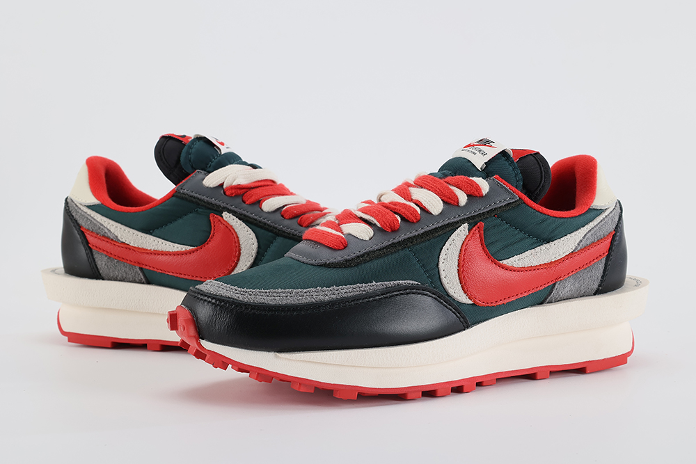 Sacai X Undercover X NK LDWaffle 'Midnight Spruce University Red' Replica