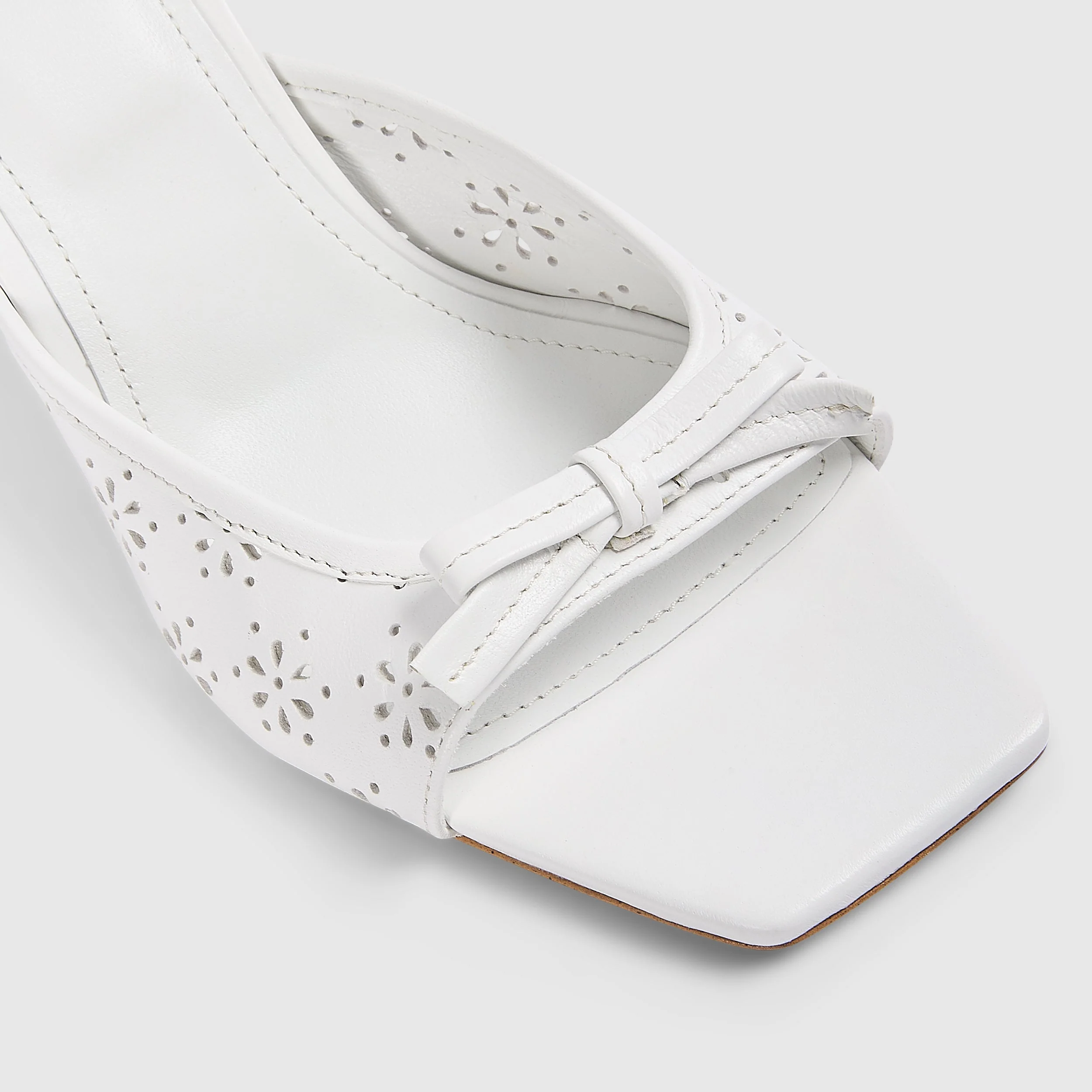Capri Kitten Heels - White