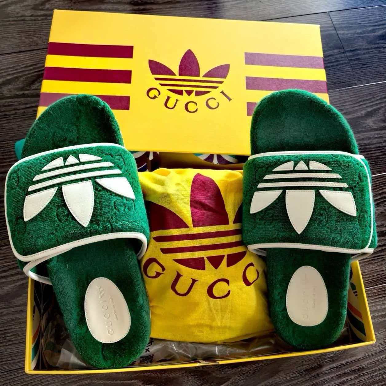 adidas x Gucci GG Platform Sandal