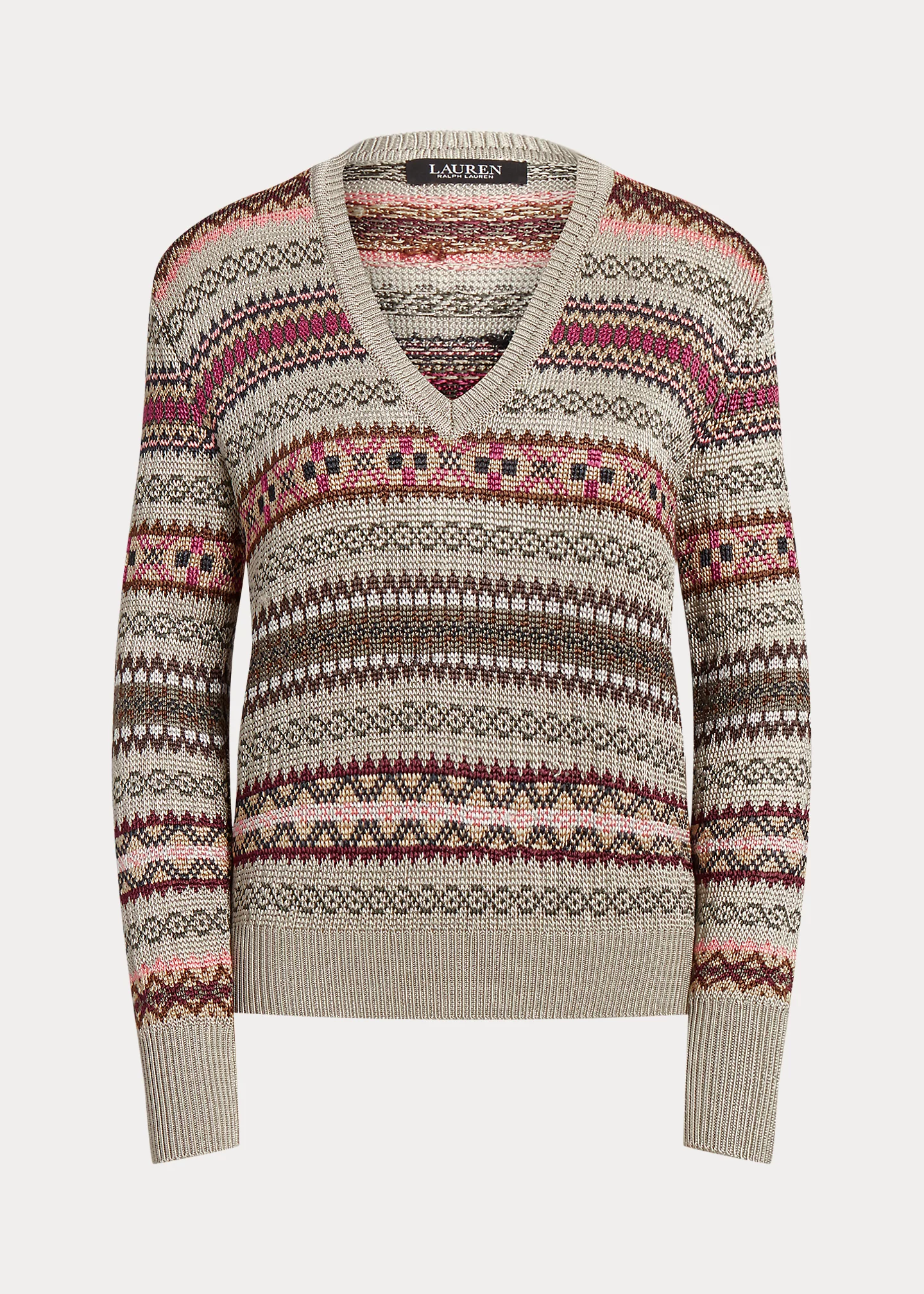 Fair Isle V-Neck Sweater