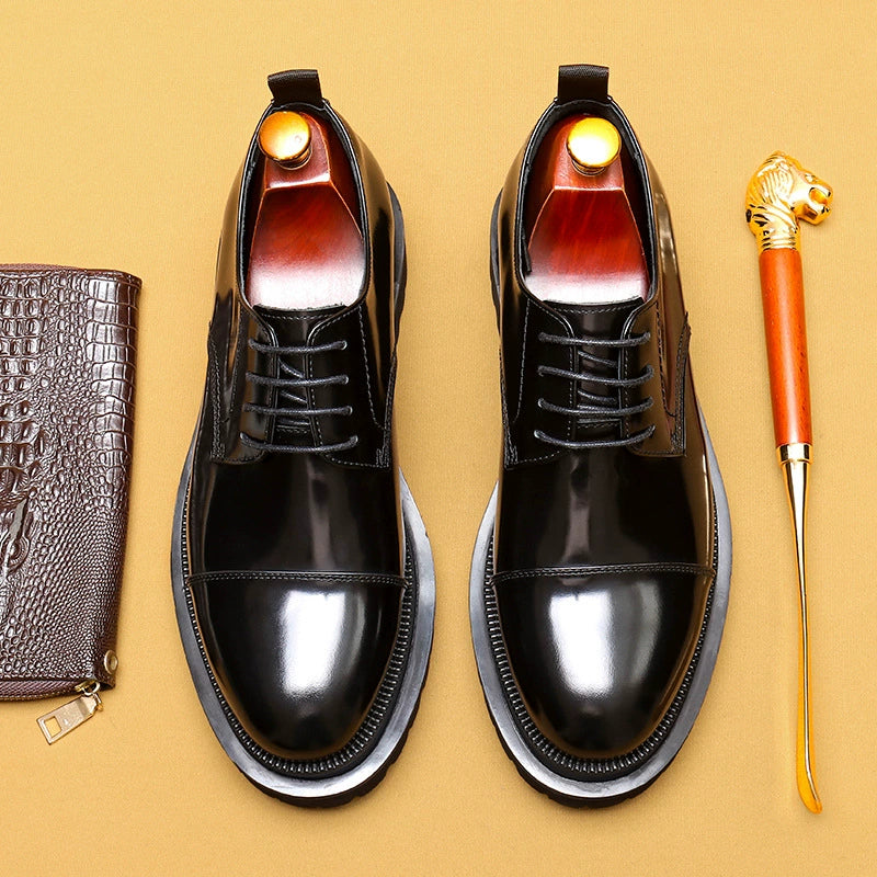 Men’s Leather Elevator Dress Shoes 23677
