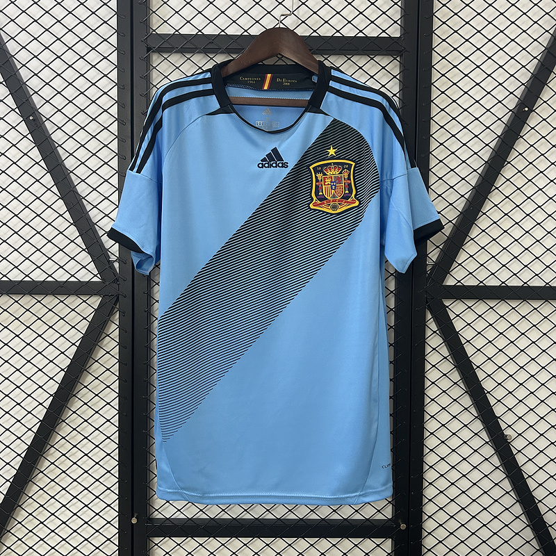 Spain Retro Soccer Jersey Away Custom Shirt 2012