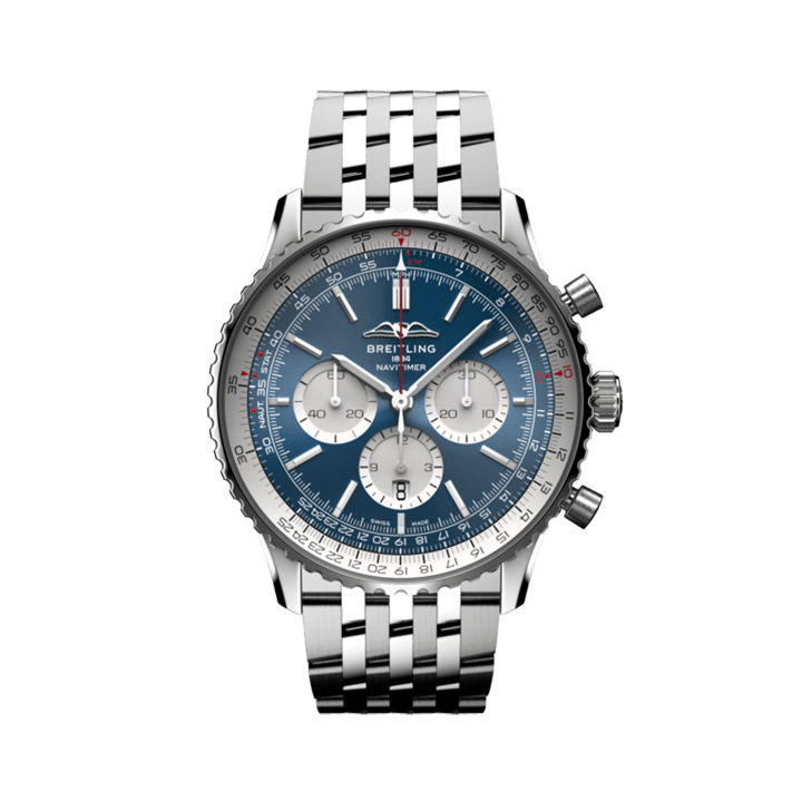 [2026 Mirror Grade]Breitling AB0137211C1A1 Navitimer B01 Blue Dial - Νew