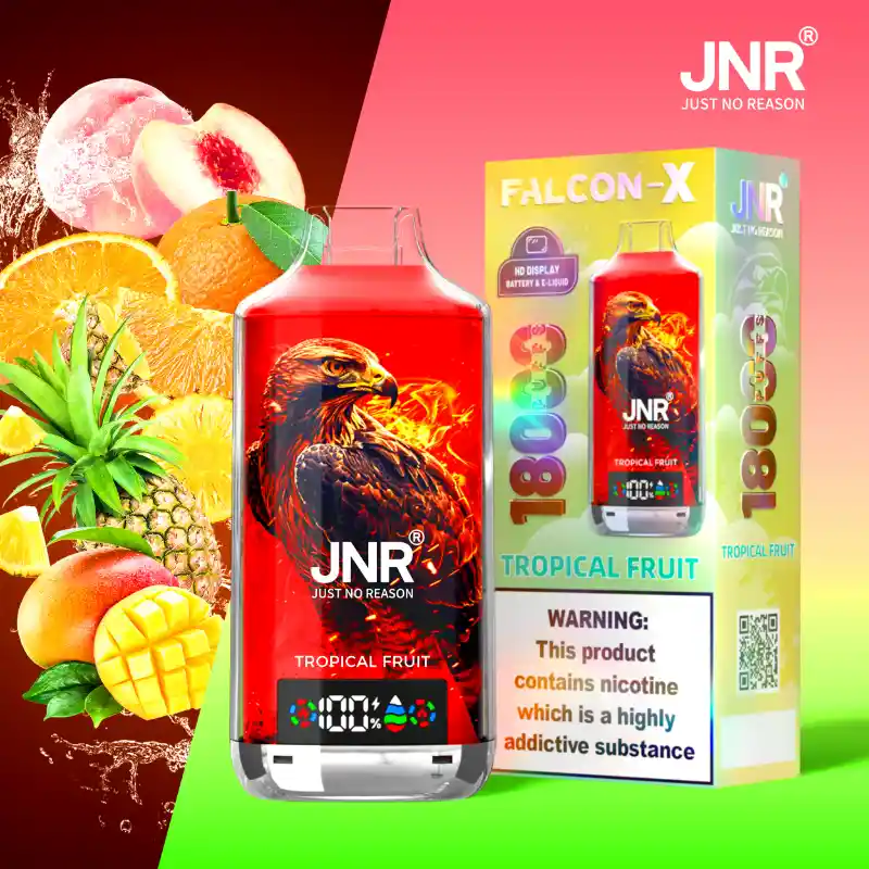 JNR - Falcon X - 18K Puffs - Disposable Vape - Tropical Fruit