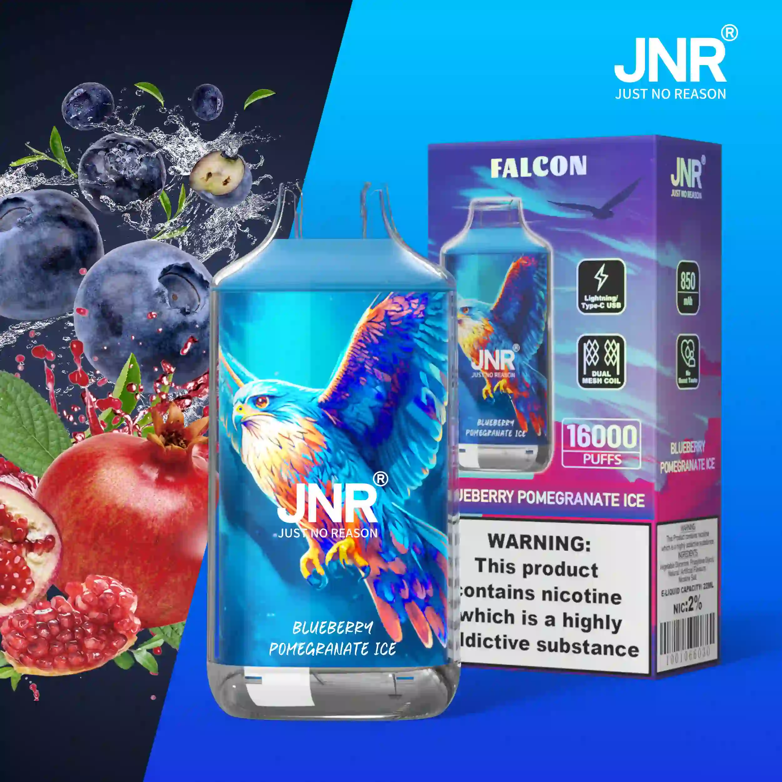 JNR Falcon Disposable Vape 16000 Puffs