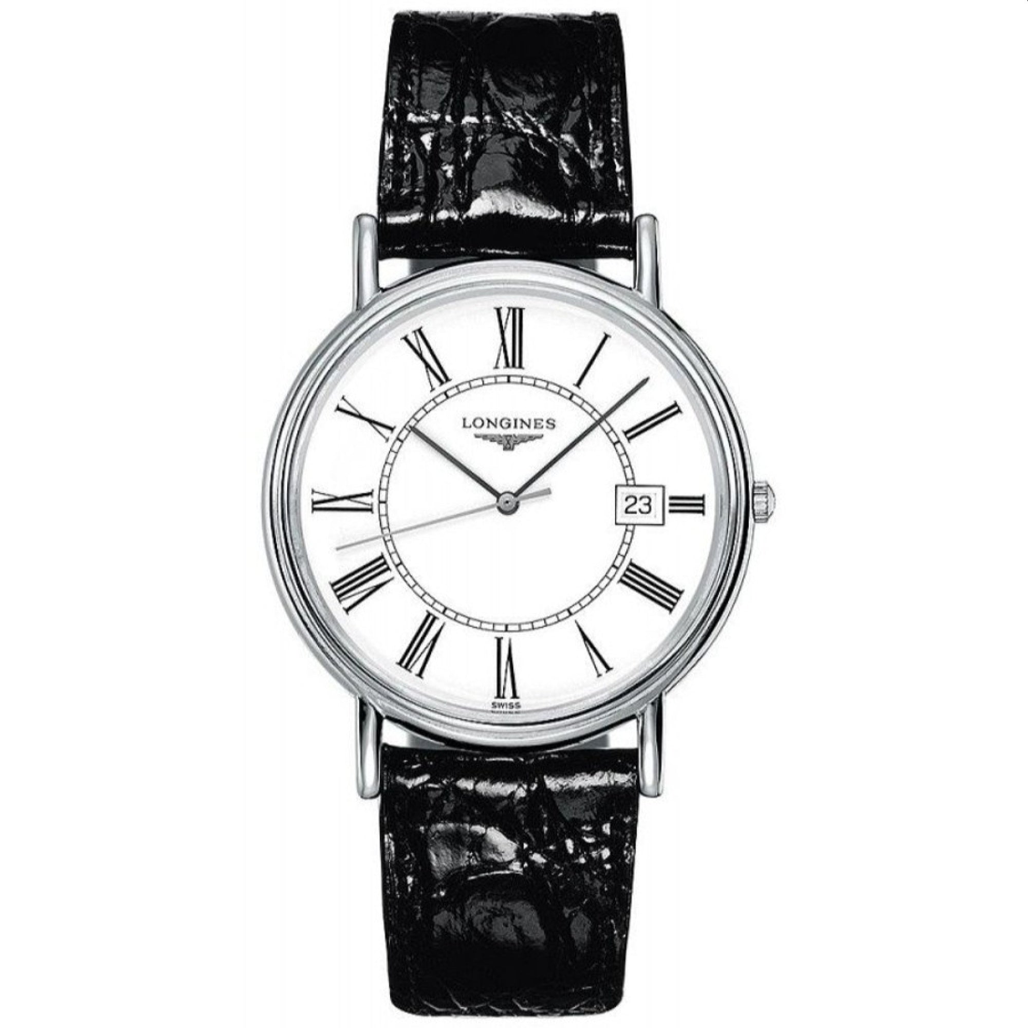 [2026 Mirror Grade]Longines Men's L4.790.4.11.2 Presence Black Leather Watch