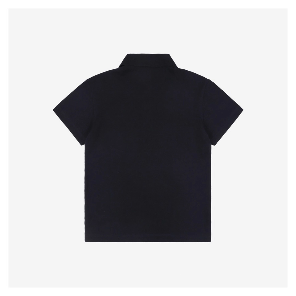 BBry Blue Equestrian Knight Logo Embroidered Polo Shirt