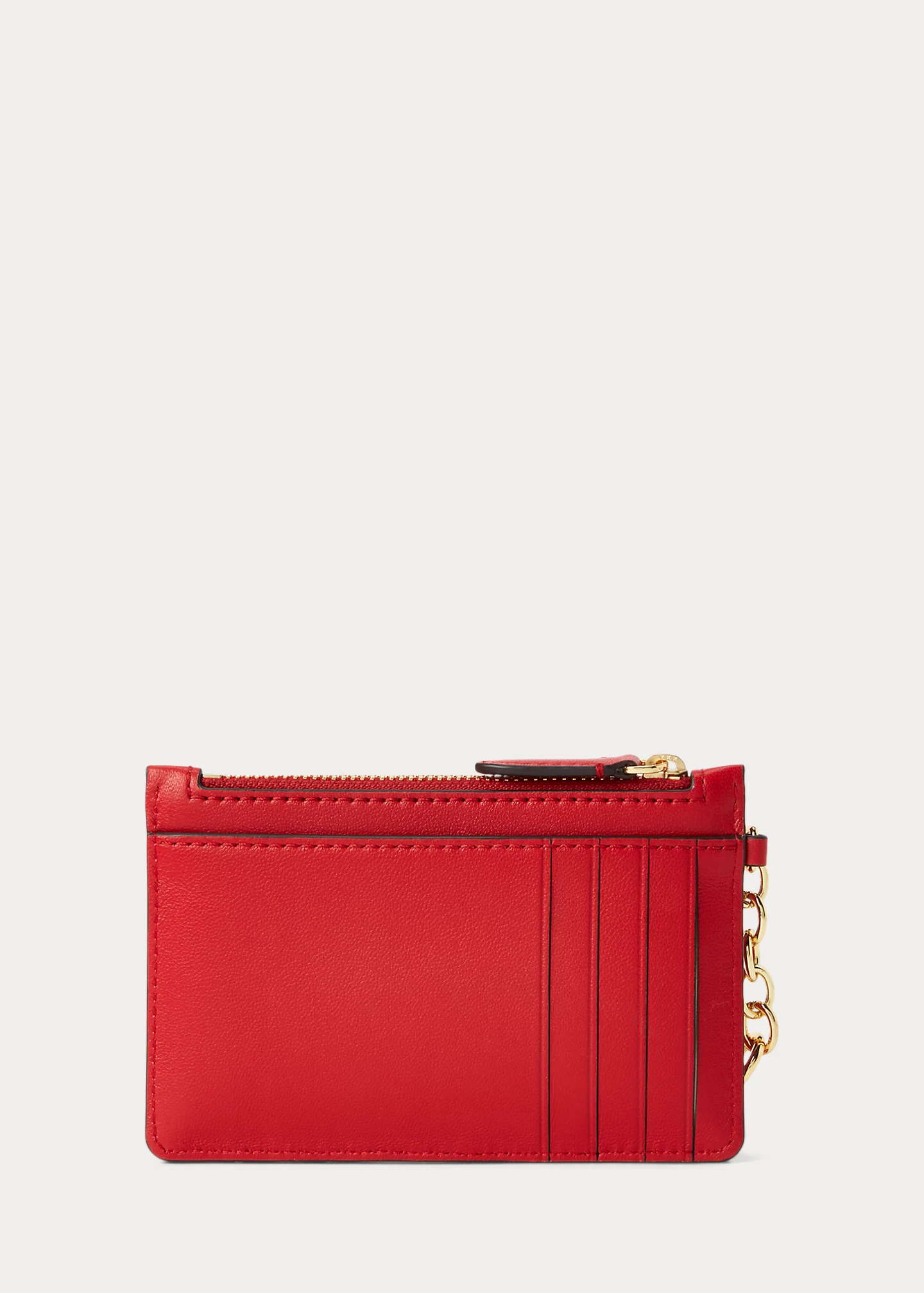 Quilted Nappa Leather Zip Card Case