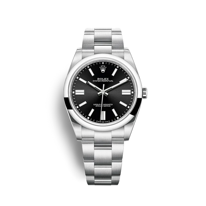 [2026 Mirror Grade]R124300 Oyster-Perpetual Bright Black - New